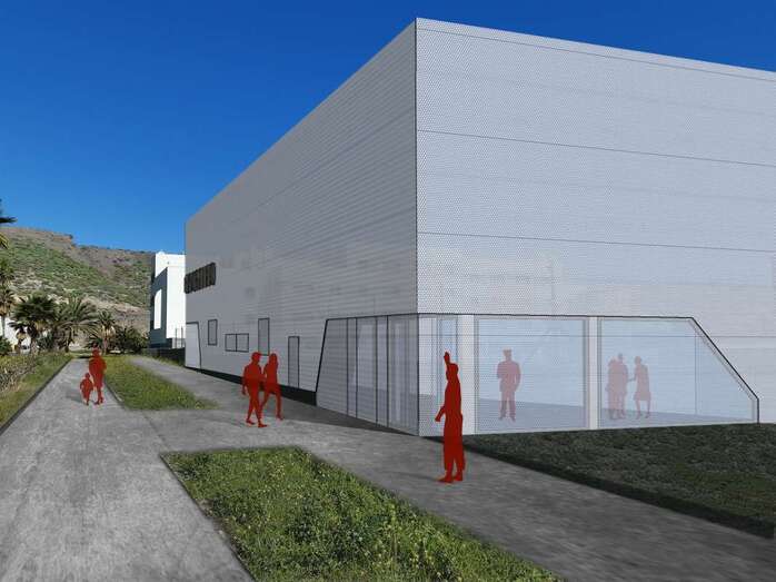 Boceto del nuevo polideportivo/TA.